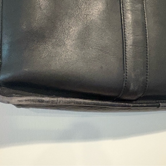 Coach Vintage Black Leather Briefcase - Picture 2 of 5